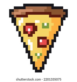 Pizza Pixel Art Isolated Icon Stock Vector (Royalty Free) 2201335075 ...