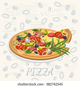 Pizza. Pizzeria poster