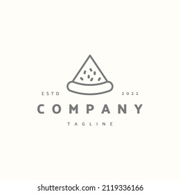 Pizza premium icon sign symbol. Hipster vintage logo design vector illustration