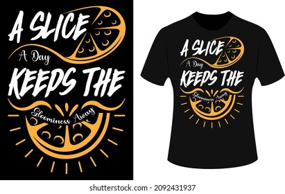 Pizza Quotes T-shirt Design and Pizza SVG Bundle