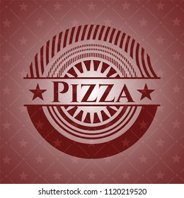 Pizza red emblem