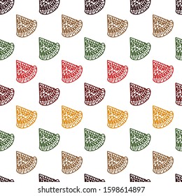 pizza repeated seamless pattern vector