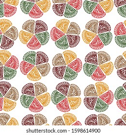 pizza repeated seamless pattern vector
