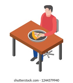 Pizza restaurant flat icon design