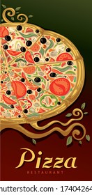 Pizza restaurant, Italian food, Fast food (Vector Art)