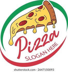 Pizza, restaurant, Italian, food - logo, icon, vector design