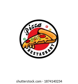 Pizza Restaurant Logo Concept Vector