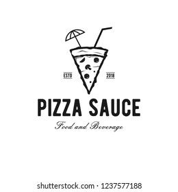 Pizza sauce logo design
