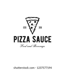Pizza sauce logo design
