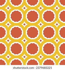 Pizza scheme color seamless pattern 