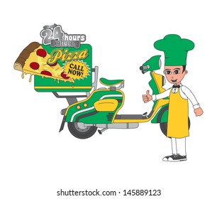 pizza scooter delivery