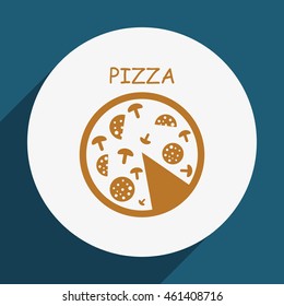 Pizza scoring .Vector icon.