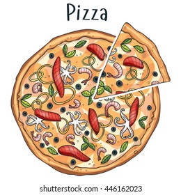 pizza seafood 