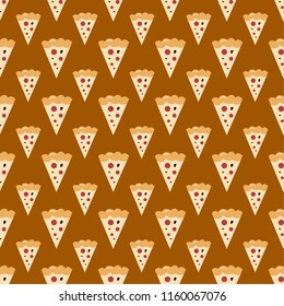 Pizza seamless pattern