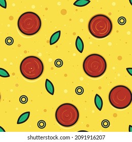 pizza seamless pattern, seamless pattern with pizza