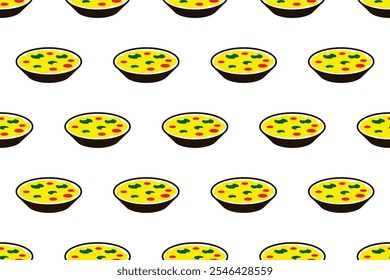 Pizza seamless pattern background. Fast food seamless pattern can be used as wrapping paper, digital banner, social media banner, and more.