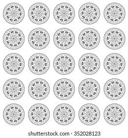 Pizza seamless pattern background (vector).