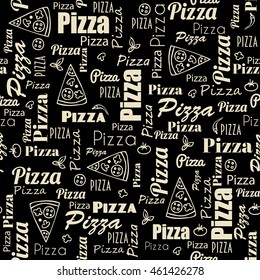 pizza seamless pattern eps8