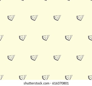 pizza seamless pattern, modern background simple slice