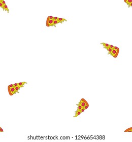 Pizza seamless vector print