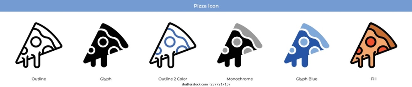 Pizza set with 6 style