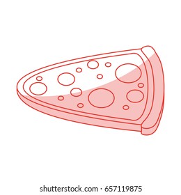 pizza shadow illustration