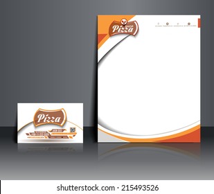 Pizza Shop Corporate Identity Template. 