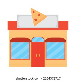 Pizza Shop Icon On White Background