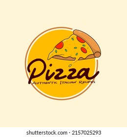 Pizza Shop Logo Badge Concept