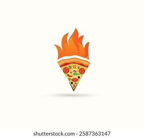 pizza shop vector logo design