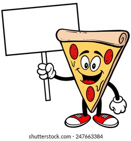 Pizza with Sign