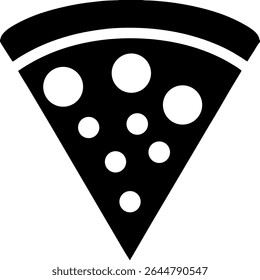 Pizza silhouette vector file eps 10