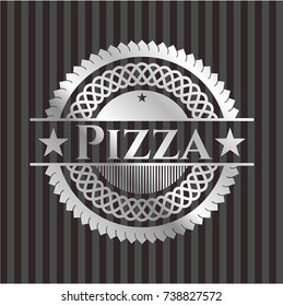 Pizza silvery emblem