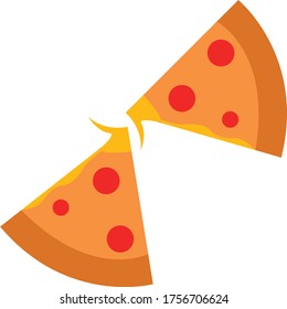 pizza simple clip art vector illustration