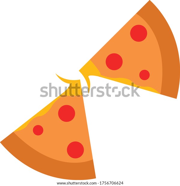 Pizza Simple Clip Art Vector Illustration Stock Vector (Royalty Free ...