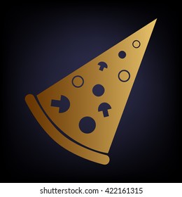 Pizza simple icon