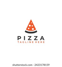 vector de diseño de logotipo simple de pizza