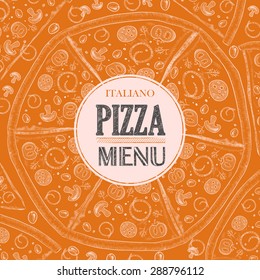 Fondo de esbozo de pizza