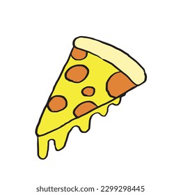 pizza, sketch, doodle, cute, cartoon.