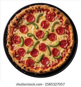 A pizza with a slice of pizza