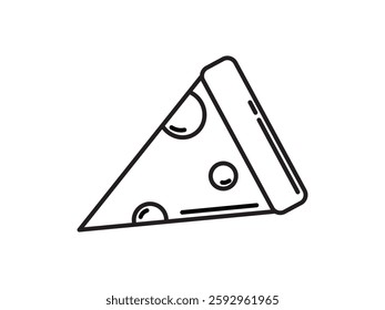 pizza slice black and white vector logo