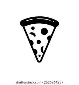 Pizza Slice with Cheese and Toppings Icon