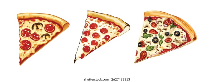 Pizza Slice Design Template Design