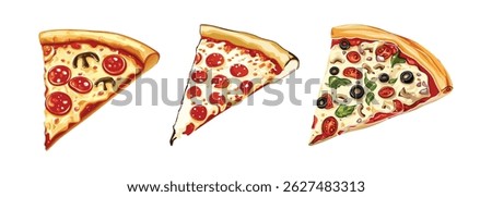 Pizza Slice Design Template Design