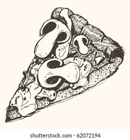 pizza slice drawing