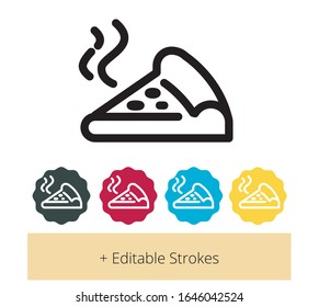 Pizza Slice -  Fast food - Junk Food Icon as EPS 10 file