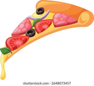 Pizza slice fast food snack