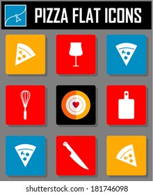  pizza slice flat icon