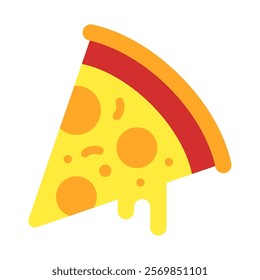 Pizza Slice food and culinary icon illustration