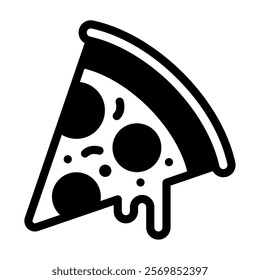 Pizza Slice food and culinary icon illustration